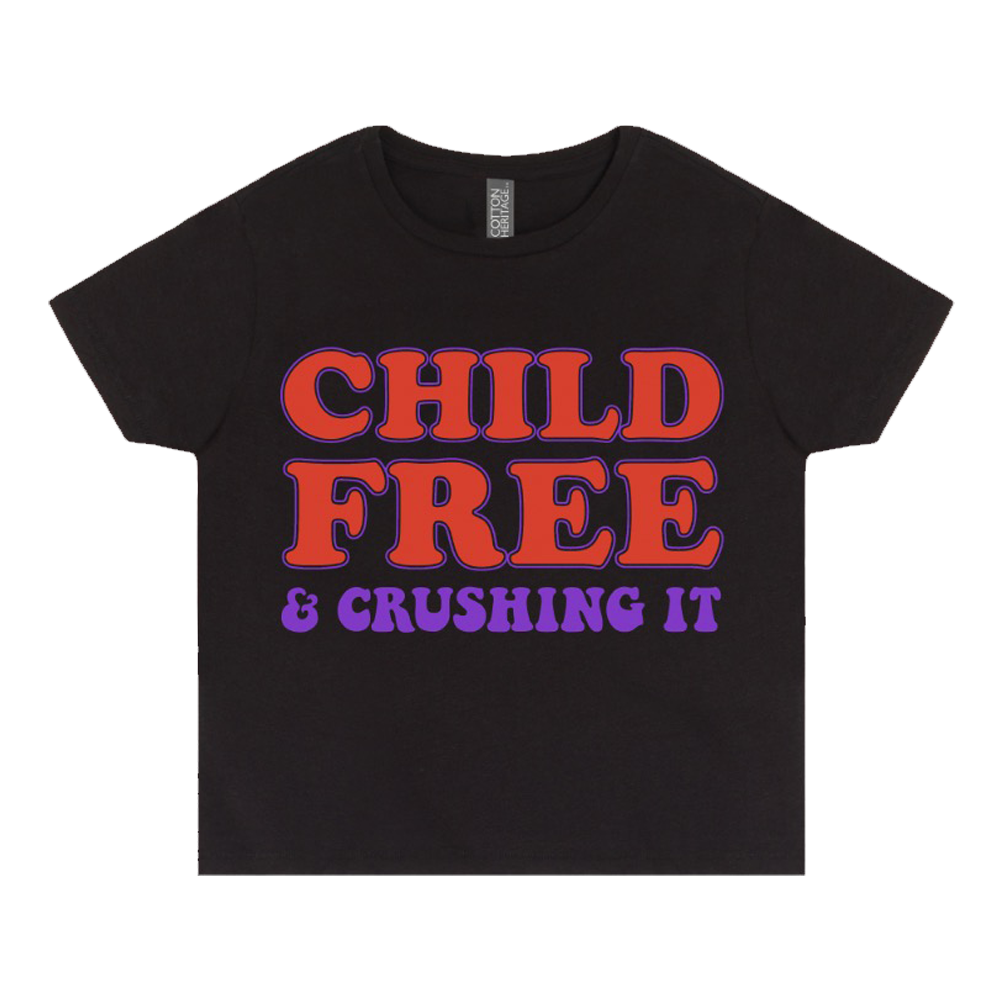 Child Free Tour Cropped Tee