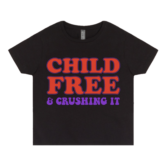 Child Free Tour Cropped Tee