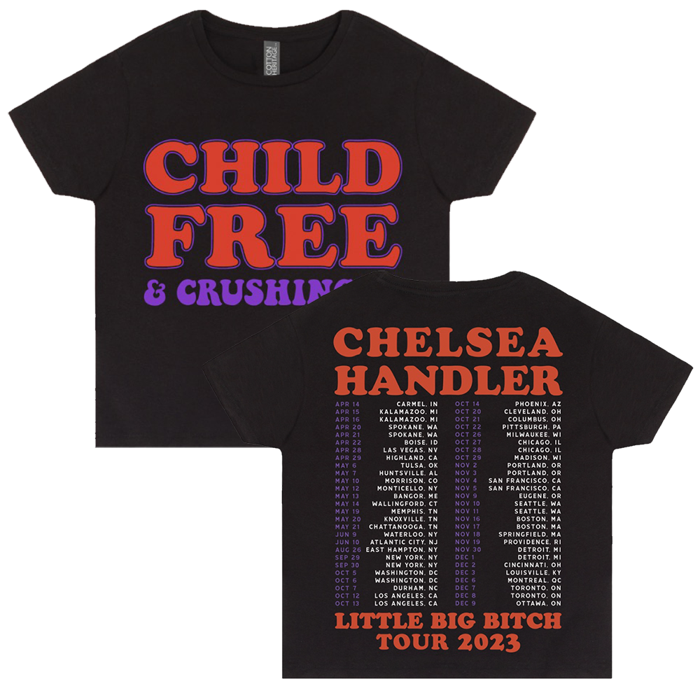 Child Free Tour Cropped Tee
